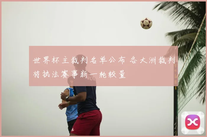 世界杯主裁判名单公布 各大洲裁判将执法赛事新一轮较量